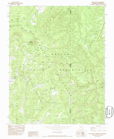 United States Geological Survey Roof Butte, AZ-NM (1982, 24000-Scale) digital map