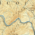 United States Geological Survey Room Mountain, TN-NC (1891, 125000-Scale) digital map