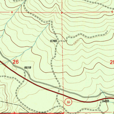 United States Geological Survey Roop Mountain, CA (1995, 24000-Scale) digital map