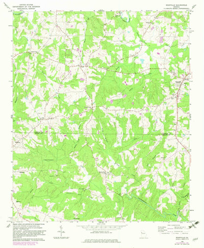 United States Geological Survey Roopville, GA (1964, 24000-Scale) digital map