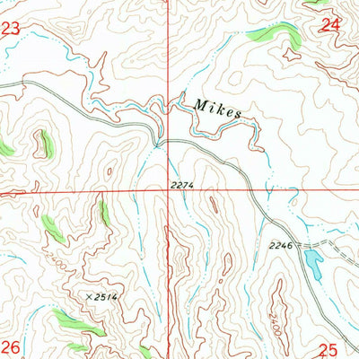 United States Geological Survey Roosevelt Creek East, ND (1970, 24000-Scale) digital map