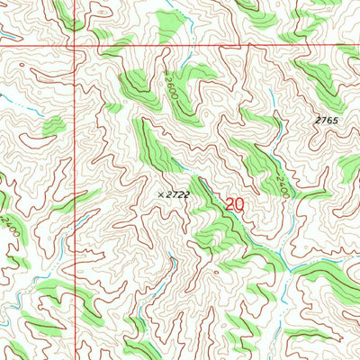 United States Geological Survey Roosevelt Creek East, ND (1970, 24000-Scale) digital map