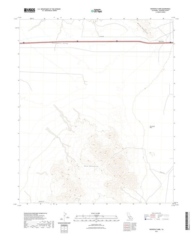 United States Geological Survey Roosevelt Mine, CA (2021, 24000-Scale) digital map