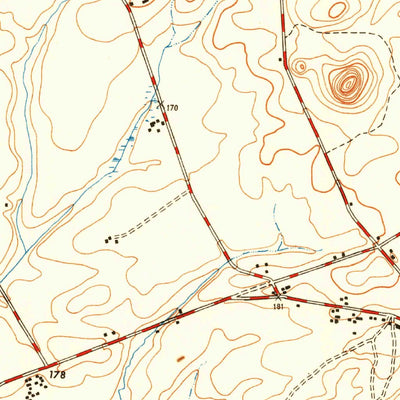 United States Geological Survey Roosevelt, NJ (1947, 24000-Scale) digital map