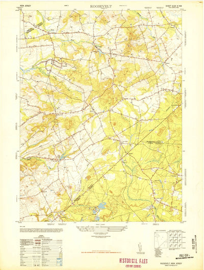 United States Geological Survey Roosevelt, NJ (1948, 24000-Scale) digital map