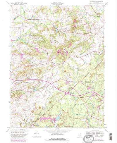 United States Geological Survey Roosevelt, NJ (1957, 24000-Scale) digital map