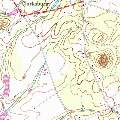 United States Geological Survey Roosevelt, NJ (1957, 24000-Scale) digital map