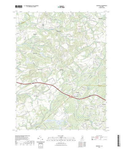 United States Geological Survey Roosevelt, NJ (2023, 24000-Scale) digital map