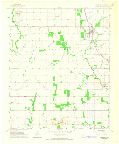 United States Geological Survey Roosevelt, OK (1964, 24000-Scale) digital map