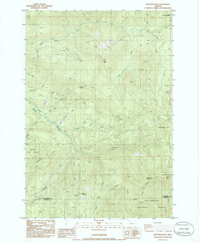 United States Geological Survey Rooster Rock, OR (1985, 24000-Scale) digital map