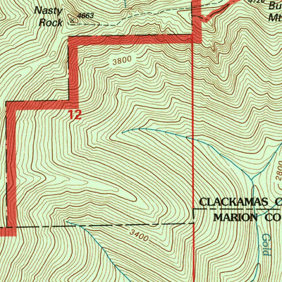 United States Geological Survey Rooster Rock, OR (1997, 24000-Scale) digital map