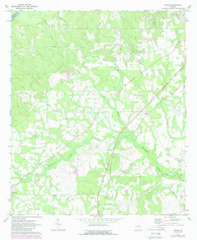 United States Geological Survey Roper, GA (1971, 24000-Scale) digital map
