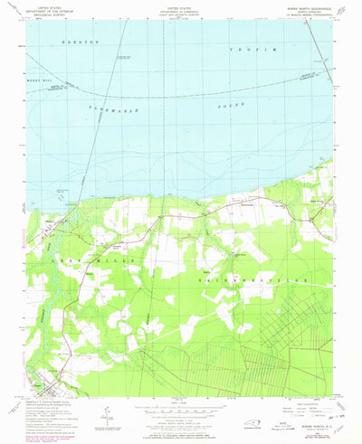 United States Geological Survey Roper North, NC (1954, 24000-Scale) digital map