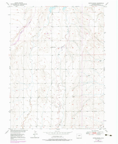 United States Geological Survey Roper School, CO (1950, 24000-Scale) digital map