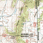 United States Geological Survey Rosalia, WA-ID (1984, 100000-Scale) digital map