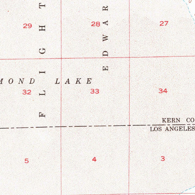 United States Geological Survey Rosamond, CA (1956, 62500-Scale) digital map