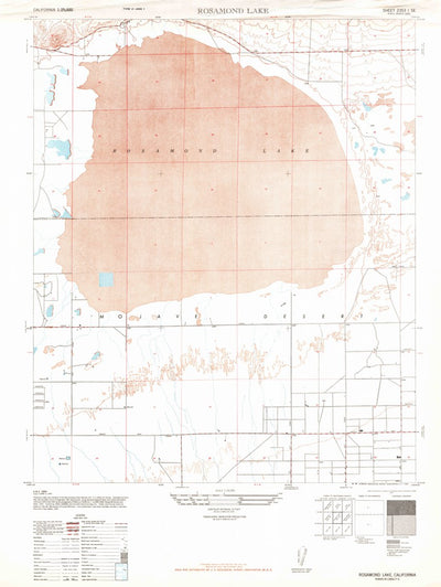 United States Geological Survey Rosamond Lake, CA (1947, 24000-Scale) digital map