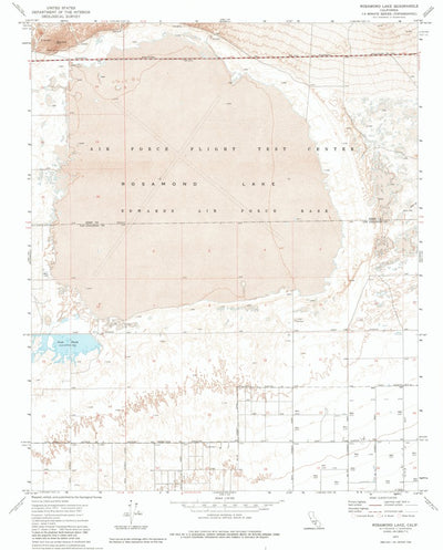 United States Geological Survey Rosamond Lake, CA (1973, 24000-Scale) digital map