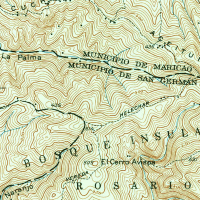 United States Geological Survey Rosario, PR (1942, 30000-Scale) digital map