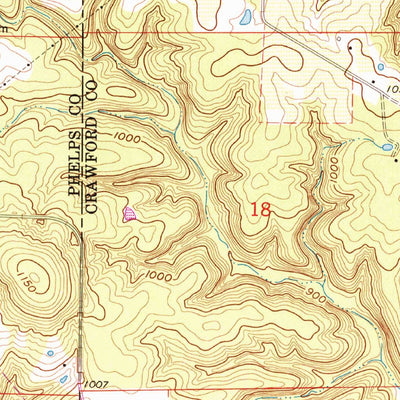 United States Geological Survey Rosati, MO (1963, 24000-Scale) digital map