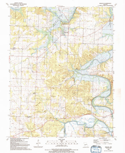 United States Geological Survey Roscoe, MO (1991, 24000-Scale) digital map
