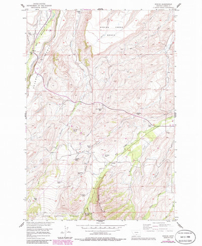 United States Geological Survey Roscoe, MT (1956, 24000-Scale) digital map