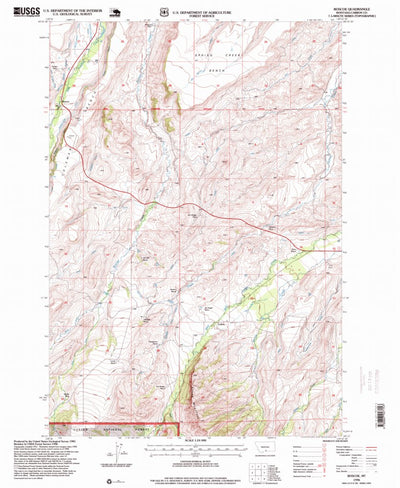 United States Geological Survey Roscoe, MT (1996, 24000-Scale) digital map