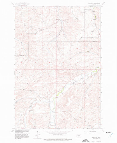 United States Geological Survey Roscoe NE, MT (1956, 24000-Scale) digital map