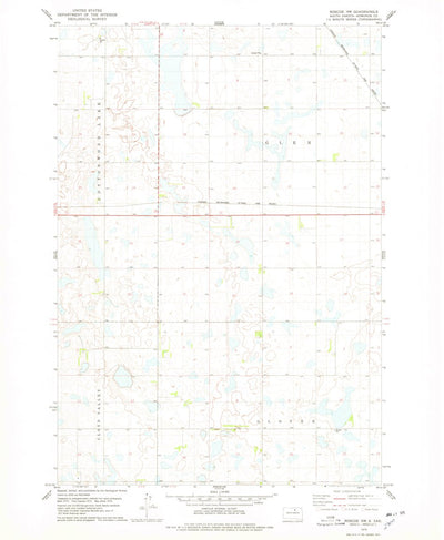 United States Geological Survey Roscoe NW, SD (1978, 24000-Scale) digital map