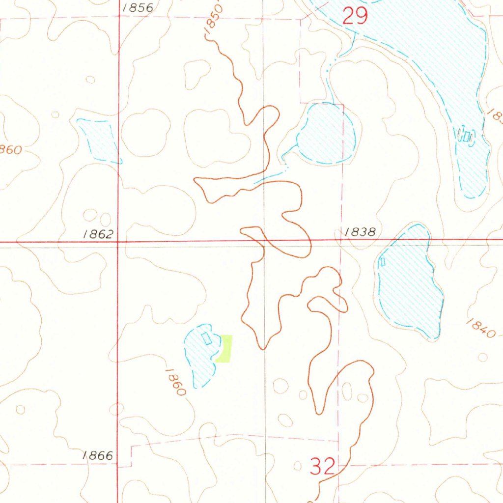 Nw Map Scale Roscoe NW, SD (1978, 24000-Scale) Map by United States Geological ...