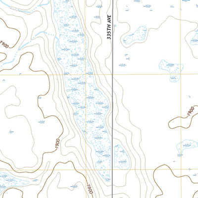 United States Geological Survey Roscoe NW, SD (2021, 24000-Scale) digital map