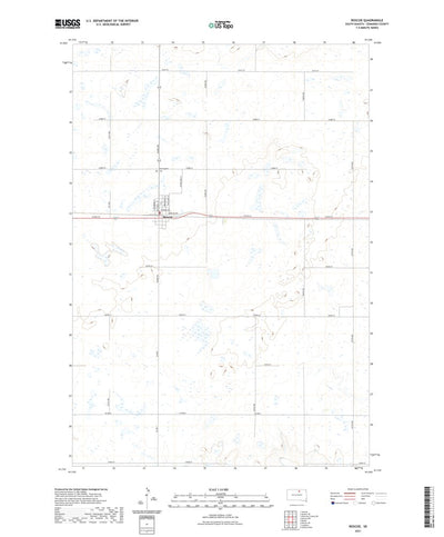 United States Geological Survey Roscoe, SD (2021, 24000-Scale) digital map