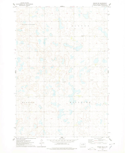 United States Geological Survey Roscoe SW, SD (1974, 24000-Scale) digital map