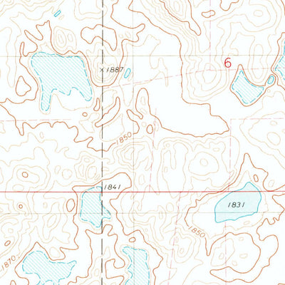 United States Geological Survey Roscoe SW, SD (1974, 24000-Scale) digital map