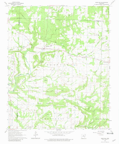 United States Geological Survey Rose Bud, AR (1963, 24000-Scale) digital map