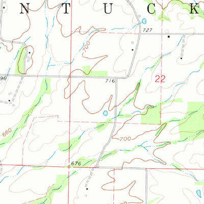 United States Geological Survey Rose Bud, AR (1963, 24000-Scale) digital map