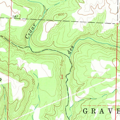 United States Geological Survey Rose Bud, AR (1963, 24000-Scale) digital map