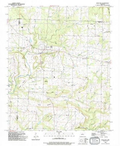 United States Geological Survey Rose Bud, AR (1994, 24000-Scale) digital map