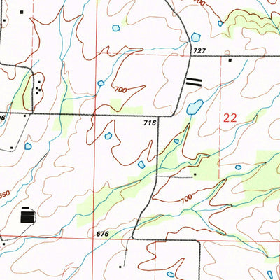 United States Geological Survey Rose Bud, AR (1994, 24000-Scale) digital map