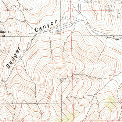 United States Geological Survey Rose Creek Mountain, NV (1982, 24000-Scale) digital map
