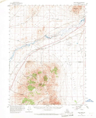 United States Geological Survey Rose Creek, NV (1958, 62500-Scale) digital map