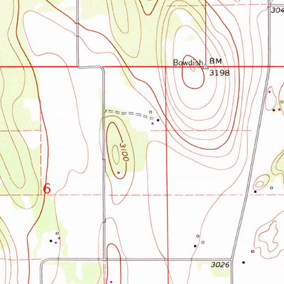 United States Geological Survey Rose Crossing, MT (1962, 24000-Scale) digital map
