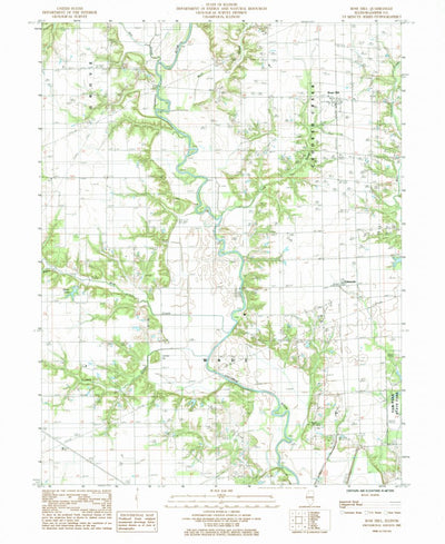 United States Geological Survey Rose Hill, IL (1985, 24000-Scale) digital map