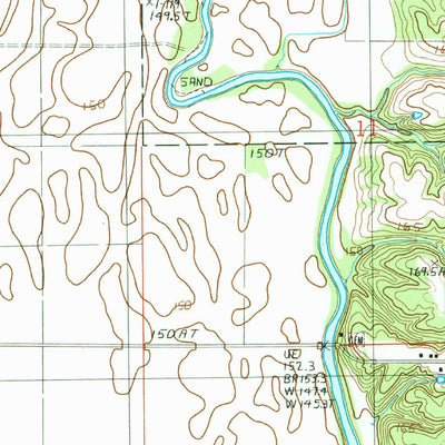 United States Geological Survey Rose Hill, IL (1985, 24000-Scale) digital map