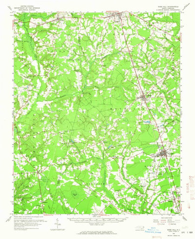 United States Geological Survey Rose Hill, NC (1962, 62500-Scale) digital map