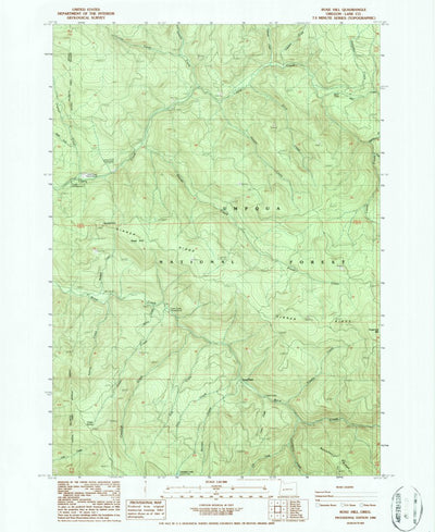 United States Geological Survey Rose Hill, OR (1986, 24000-Scale) digital map