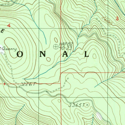 United States Geological Survey Rose Hill, OR (1986, 24000-Scale) digital map