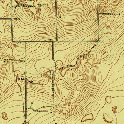 United States Geological Survey Rose Hill, TX (1920, 31680-Scale) digital map