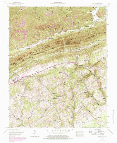 United States Geological Survey Rose Hill, VA-KY (1946, 24000-Scale) digital map