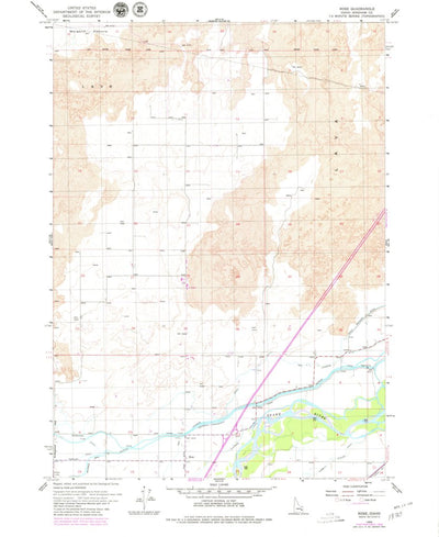 United States Geological Survey Rose, ID (1955, 24000-Scale) digital map